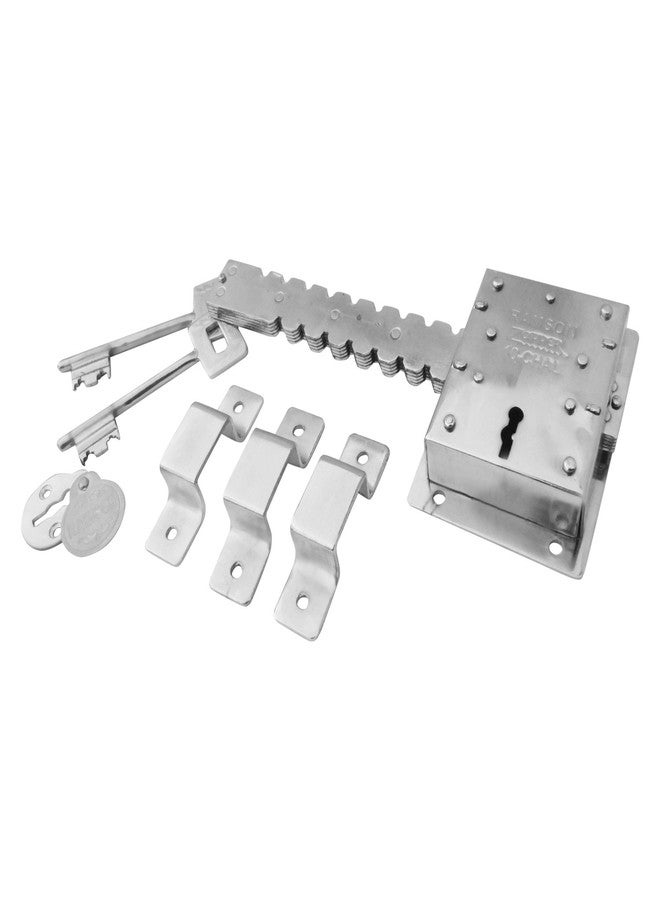 RAMSON Zapper Key Door Lock (Silver, Painted Finish) - Image 5